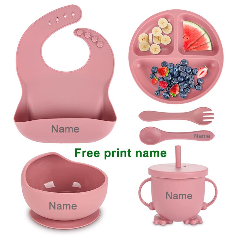 Baby Food Menu - 6 шт./набор, силиконовые миски для кормления