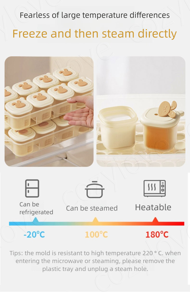 Портативные контейнеры для зам – обзор и цена Baby Food Jars With Lids